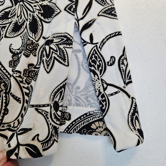 J. Jill Wearever Cream Adara Paisley Tank Top M TALL - Picture 7 of 9